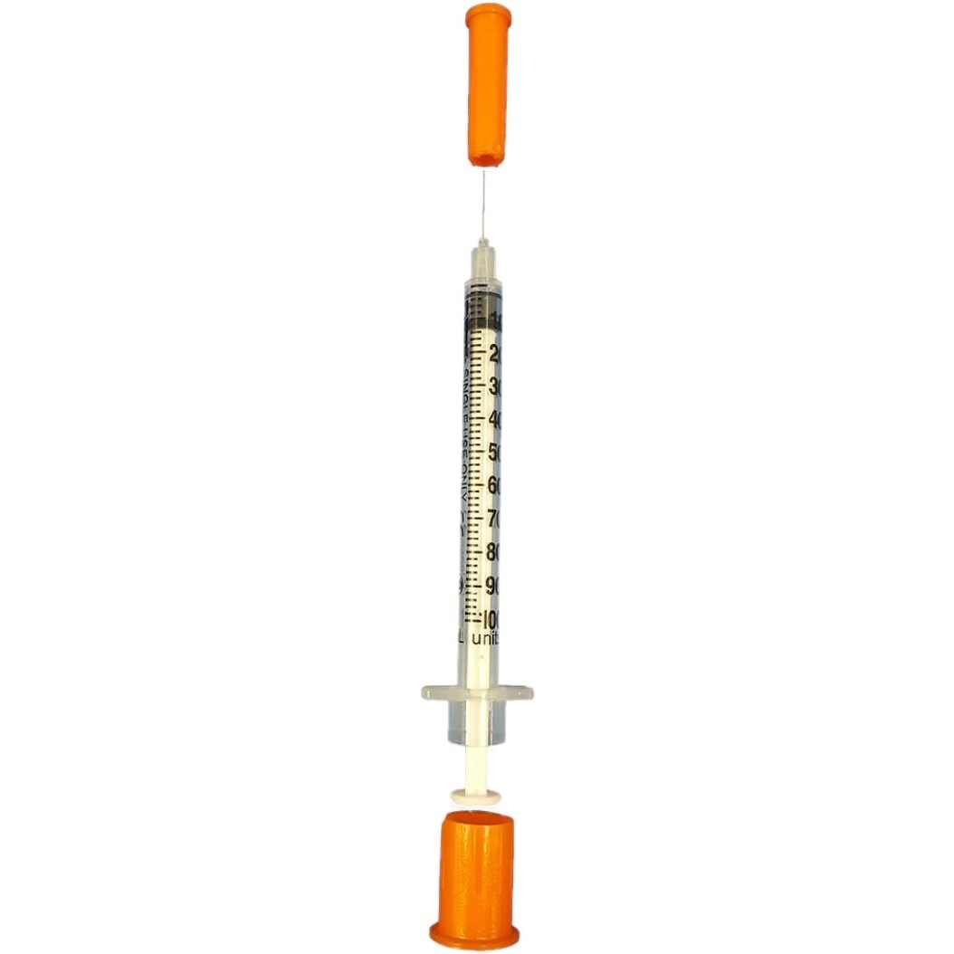 Syringe 3/10cc Insulin with Needle Comfort Point™ Lo-Dose 0.3 mL 1/2 Inch 29 Gauge NonSafety Regular Wall (100/BX 5BX/CS) by Exel Corporation  ID 26018